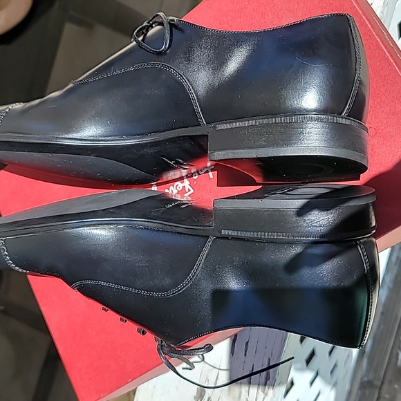 #100 SALVADOR FERRAGAMO MEN'S OXFORD SHOES WITH SHOE LACES - Picture 10 of 13